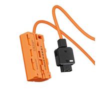 Vroomoto NPF Dummy Battery D-Tap Coupler, 3A Cavo Intrecciato da 60cm | Adattatore di Alimentazione, Cavo Intrecciato, Atomos V, Monitor , , Luci LED, Microfoni