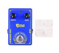 Vroomoto Pedale Effetto per Chitarra D3 Super Chorus Custodia in Lega Resistente Indicatore LED True Bypass Materiale in Lega Blu Scuro per Chitarristi Elettrici