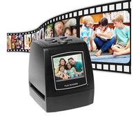 Vroomoto Scanner per Pellicole Fotografiche Scanner per Negativi di Pellicole Diapositive Digitali da 35 Mm 135 Mm Schermo LCD da 2,4 Pollici con Memoria
