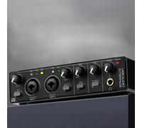 Vroomoto Scheda Audio Interfaccia Audio USB RHM 2 Ingressi 2 Uscite Mixer e Preamplificatore Microfono per Registrazione Professionale Porte XLR/TSR/TS Chitarrista Vocalist