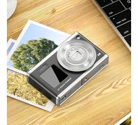 Vroomoto Videocamera Digitale 4K da 60 MP con Zoom 16X, Straordinaria qualità Dell'immagine, Ideale per Vlog, Selfie, modalità Continua e Flash Integrato, per più Filtri e Colori (Nera)