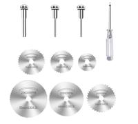 Vroxdrez Set 10 Lame Da Taglio HSS Per Dremel, Dischi Circolari Mini Per Utensili Rotanti, Ideali Per Legno, Plastica, Metallo Morbido E Fibra Di Vetro