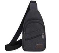 Vroxdrez Zaino Monospalla Uomo 9L, Borsello a Tracolla da Petto per Viaggio, Passeggio, Escursioni, Trekking, Borsa Compatta per Uso Quotidiano e Attività Outdoor