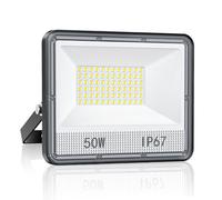 VRTOGTHE Faretto LED Da Esterno 50W - 5000LM 7000K Bianco Freddo Faro LED Esterno, IP67 Impermeabile Luce Di Sicurezza per Fabbriche, Terrazza, Campi Sportivi, Garage