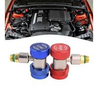 VRTYVEYBB 2pcs R134A Adattatore Connettore Rapido Accoppiatore Auto AC Manifold Gauge Low High HVAC