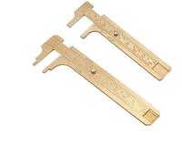 VRTYVEYBB Calibro a corsoio in ottone, 80/100 mm, doppia scala (mm/pollici), per misurazioni precise interne, esterne, profondità e gradini, per gioiellieri