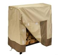VRTYVEYBB Copertura antipioggia per legna da ardere in tessuto Oxford 210D, impermeabile, con fori di ventilazione, manici imbottiti e borsa per il trasporto, beige, 1,2 m/2,4 m, opzioni per tutte le