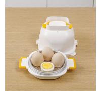 VRTYVEYBB Micro-Wellness Cuociuova per microonde, 4 scomparti, in PP e inserto in alluminio, 18,3 x 13,3 cm