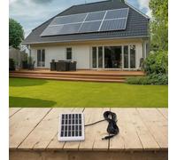 VRTYVEYBB Pannello solare policristallino portatile 5W 6V con telaio in plastica e cavo DC, per attività all'aperto come campeggio ed escursionismo.