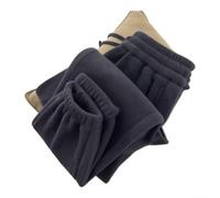 VRTYVEYBB Pantaloni della tuta da uomo foderati in pile per vestibilità | Morbido pile interno, per fianchi e cosce rilassati per una vestibilità comoda, nero grigio marrone, ideale per le giornate