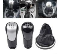 VRTYVEYBB Pomello del cambio a 5 marce per Ford Fiesta, Fusion, Transit Connect dal 2002 in poi, realizzato in plastica ABS per un funzionamento durevole e affidabile (pallamano + copertura grigia)