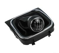 VRTYVEYBB Pomello del cambio e cuffia del cambio per Golf 5 V 6 VI e per modelli Jetta con telaio, adatto per cambio a 5 e 6 marce, facile sostituzione (6 velocità)