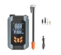 VRTYVEYBB Pompa ad aria elettrica portatile per pneumatici auto, 150 psi, senza fili, con display LCD intelligente, batteria da 7000 mAh, spegnimento automatico, 5 modalità di gonfiaggio per auto