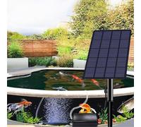 VRTYVEYBB Pompa ad aria solare per acquario, ossigenatore per ossigeno, 2,5 W, 6 V, aeratore solare per stagno