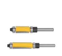 VRTYVEYBB Punta per fresatrice a filo diritto a doppio cuscinetto con gambo da 6 mm per lavorazione del legno, punta in carburo rettificato CNC, corpo in acciaio 45