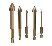 VRTYVEYBB Punta per trapano multifunzione a croce in carburo, 3-12 mm, per trapani elettrici, 1 pezzo