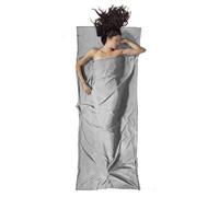 VRTYVEYBB Sacco a pelo con sacco a pelo da viaggio in pile di poliestere, 75 x 210 cm - 180 x 210 cm, grigio, incl. borsa per il trasporto per campeggio, treno, ufficio