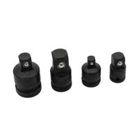 VRTYVEYBB Set di 4 adattatori per bussole in acciaio da 1/4" - 3/8" - 1/2" per macchine utensili, con cuscinetto a sfera e rivestimento elettrolitico
