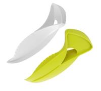 VRTYVEYBB Strumento per tagliare il melone 2 in 1: affetta e rimuovi facilmente dai meloni, bianco