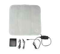 VRTYVEYBB Tappetino riscaldante solare da 50 W, con scatola di immagazzinaggio dell'energia, interruttore regolabile a due velocità per scarpe e zona notte per animali domestici, 40 x 40 cm, include