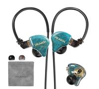 VRUMION IEM, 1B 1DD 2 driver in ear monitor, auricolari HiFi cablati, auricolari da gioco, ibridi IEMS con copertura superficiale in legno fatta a mano, cavo staccabile per musicisti, Pop Rock R & B