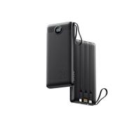VRURC Power Bank 20000mAh USB C con cavi integrati,caricatore portatile 22.5W QC 3.0 & PD Carica Rapida. LED display powerbank con 4 Uscite & 2 Ingressi per iPhone Samsung Huawei Xiaomi Switch