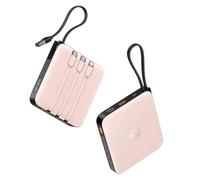 VRURC Powerbank 20000 mAh con cavo piccolo power bank USB C ricarica rapida portatile batteria esterna piccola ma forte con 4 uscite 3 ingressi display LED per iPhone Huawei Samsung ecc