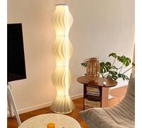 Vrygle Piantana LED da Terra Design Gonna a Sirena, Lampada da Salotto Dimmerabile con Paralume in Acrilico, Luce Regolabile 170cm 36W (Lampadina Inclusa)