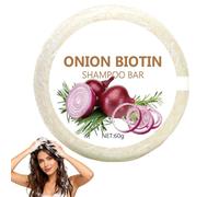 VRYNDH Onion Biotin Shampoo Bar,shampoo bionike seboregolatore,Profondità Nutriente Shampoos Biotina Saponetta Per Capelli Crescita,60g