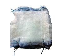 VRYSAC - Sacchetti in Rete Incolore per Frutta e Verdura - 5 kg - Sacco Raschel per Patate - Borsa Con Legatore - per Cipolle, Noci, Castagne (100, 5 Kg - 30x40 cm)