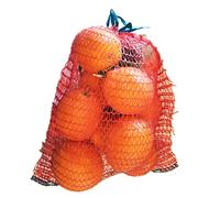 Vrysac - Sacchetti in rete Raschel per frutta, frutta secca - Sacchi in rete Raschel per arance, cipolle, patate, limoni o noci-nastro in bocca-colore rosso (31 x 30 cm - 3 kg, rosso, 100)