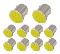 VS 10x 1156 LED COB BA15S P21W 12Chips Lampadina per Auto Luce D'emergenza Fanale Posteriore Bianca 6000K