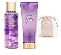 VS Love Spell - Set regalo con spray per il corpo e lozioni per il corpo profumato Love Potion, con lozione per il corpo profumata, per donne e ragazze, borsa in tessuto Savour The Esssence