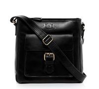 VS SID & VAIN borsa a spalla vera pelle YALE piccola tracolla donna nera fatta a mano