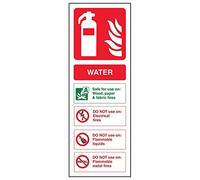Vsafety 11001 aj-r Water ID "Sign, ritratto, 100 mm x 280 mm (confezione da 3)