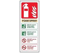 VSafety 11003AC-S'Foam Spray ID Not Electrical Safe', cartello 75 mm x 200 mm (confezione da 3)