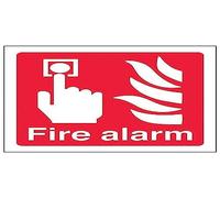 Vsafety 13001 au-r2 Fire Alarm Call Point, Fire Equipment Sign, 200 x 300 MM, 2 mm, in plastica