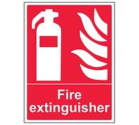 VSafety 13003BC-R'Fire Extintisher' - Segnaletica verticale, 300 mm x 400 mm (confezione da 3)
