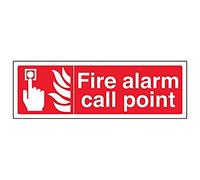 Vsafety 13022 ax-s Sign "Fire Alarm Call Point, paesaggio, 300 mm x 100 mm (confezione da 3)