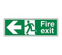 VSafety 14003BJ-S'Fire Exit Arrow Left', cartello orizzontale, 450 mm x 150 mm (confezione da 3)