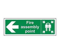 Vsafety 14010 ay-r2 Final Fire exit Man Left, uscita antincendio, 300 x 150 MM, 2 mm, in plastica