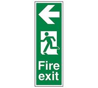 Vsafety 14039 ap-r "Fire exit Arrow Left Sign, ritratto, 150 mm x 450 mm (confezione da 3)