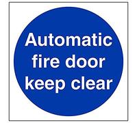 VSafety 18002AM-R'Automatic Fire Door Keep Clear' - Segnale quadrato, 150 mm x 150 mm, confezione da 3