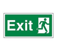 VSafety 21009AY-S'Final Exit Man Right' - Segnale orizzontale, 300 x 150 mm, confezione da 3