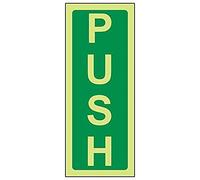 VSafety 22019AA-G'Push' - Segnale verticale, 60 x 150 mm, confezione da 3