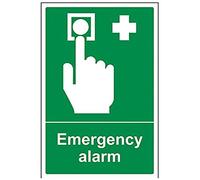 vsafety 23010 au-r "Allarme di Emergenza condizioni di sicurezza generale Sign, Plastica rigida, ritratto, 200 mm x 300 mm, verde
