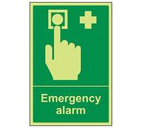 VSafety 23010AU-G'allarme d'emergenza' - Segnale verticale, 200 mm x 300 mm (confezione da 3)