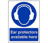 Vsafety 41020 an-s "Paraorecchi disponibili qui segno, ritratto, 150 mm x 200 mm (confezione da 3)