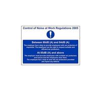 Vsafety 41023ba-s "controllo del rumore durante il lavoro regolamenti 5.092,7 cm Sign, 300 mm x 200 mm (confezione da 3)