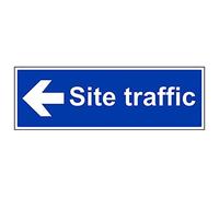 Vsafety 43043bp-r "sito Traffic/Arrow Left Sign, paesaggio, 600 mm x 200 mm (confezione da 3)